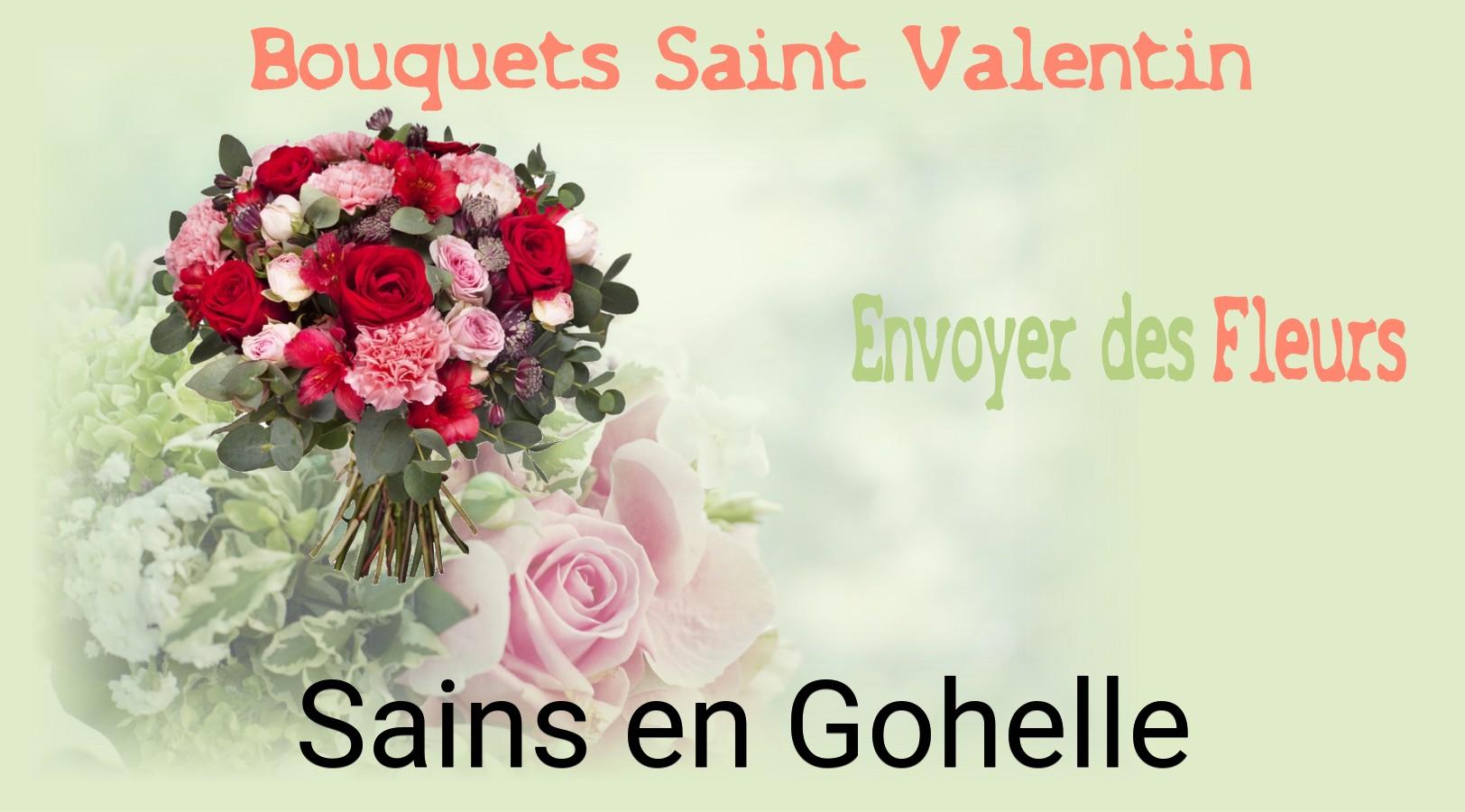 Roses de Saint-Valentin livrées à Sains-en-Gohelle